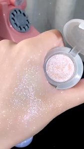 XIXI Phấn Mắt Đơn Sắc Ánh Kim Cương Lấp Lánh Không Thấm Nước nhũ mắt Chống Thấm Nước Shimmer Bảng Màu Đơn Sắc Phấn Mắt Sắc Tố Highlighter Mỹ Phẩm. D559