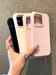 Tri-Town Candy Color Magnetic Wireless Charge Case for IPhone 11 17 16 15 14 12 13 Pro Max Case Shockproof Silicone Soft Cover