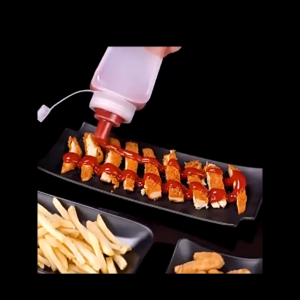 Chai nhựa đựng sốt/mứt có nắp Bình bơm đường siro thủy tinh có vòi Pump 600-1600ml-HAUSE