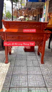 BÀN THỜ 2 TẦNG GỖ GÕ ĐỎ ( GỖ VN )