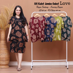 Bisa COD - Terbaru Setelan Pendek Oneset Batik Wanita