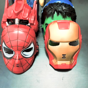 Mumystation Kids Cartoon Mask Spiderman IronMan Batman Cosplay Mask Hulk Super Hero Captain America Birthday Party Cosplay Costume
