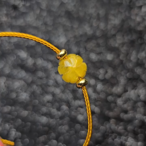 Vòng cáp Cỏ 4 lá TA Tóc Vàng VIP - Phong Thủy TUDO