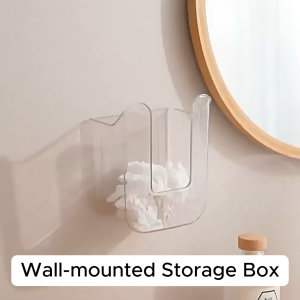 Tissue Box Wall-mounted Holder No Punching No drilling Waterproof tape Multifunctional Bathroom Toilet Storage