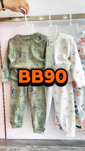 Đồ dài tay cho bé BABIBOO quần áo dài tay thu đông vải cotton mềm mại co dãn - BB90