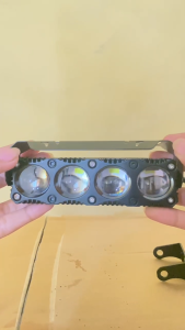 LAMPU TEMBAK FOGLAMP LASER SQL 4 MATA TANPA KIPAS BODY BESI WATERPROOF LAMPU SOROT UTAMA HEADLAMP MOTOR MOBIL