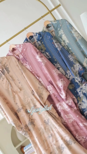 SYADZILAH - Mukena Terusan Dewasa Sutra Silk Mewah Lunara Series