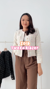ELYCLOTH | ZOLA TWEED BLAZER | BLAZER WANITA PREMIUM TWEED