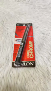 Revlon So Fierce! Chrome Ink Liquid Eyeliner Long-lasting Bold Metallic Pen Liner with Dip Ink Cap for Pearl Shimmer Blend 0.9g