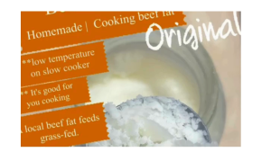 ไขมันวัว น้ำมันวัว Beef Tallow / Wet rendering- Less Odor (low temp& slow-cooker) Keto fat | สำหรับทำอาหาร