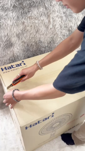 พัดลมอุตสาหกรรม HATARI 22นิ้ว รุ่น IS22M1 แบบปรับระดับได้ กระจายลมได้ไกล มอเตอร์ประสิทธิภาพสูง มาตรฐาน มอก.934-2558 (EL)