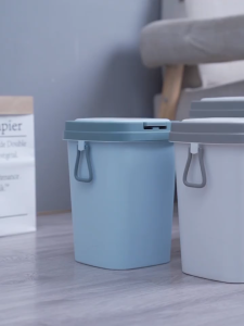 【BELI LOKAL】Dejavu Tempat sampah ruang tamu tempat sampah dapur kamar mandi tempat sampah kamar tidur tempat sampah cantik tempat sampah multifungsi dengan penutup Tekan tempat sampah HSB161