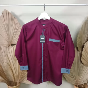 UMUR 1-12TH Atasan Baju Anak Lengan Panjang Kemeja Kasual motif Koko Ghani