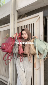 Terbaru!!! Tas Ransel Wanita Chatrine keren juga buat Kuliah atau Sekolah