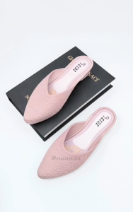 Sandal Sepatu Mules Wanita Flatshoes Karet Jelly Irsoe