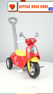 Mainan Motor Motoran Anak Sepeda Roda TIga Dorongan Laki Laki dan Perempuan Dari IORA F 103 SPIVA