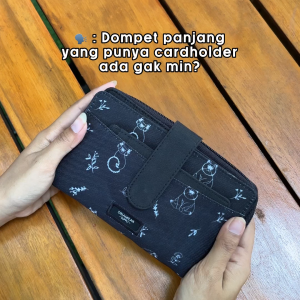 Naomi Sprinkle Black - Dompet lipat wanita dompet pouch panjang donpet perempuan wallet Dinamican Supply