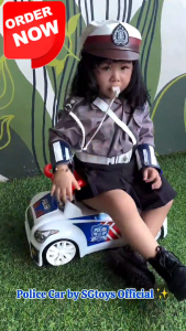 Mainan Anak Mobil Polisi SG TOYS SL 200 P / Mobil Duduk Polisi Ride on SL200P