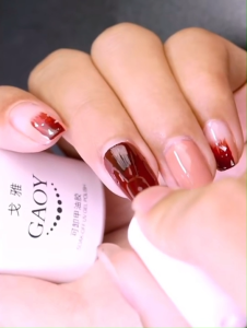 Gaoy สีทาเล็บเจล  โทนสีแดง สีสวย แน่นๆ (รหัส E171-176)