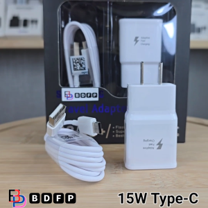 ที่ชาร์จ 15W Type-C BDFP Samsung ซัมซุง A12  ชาร์จด่วนรวดเร็ว สายชาร์จ 3A 1/2m หัวชาร์จ Usb-A US สีขาว