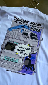 Kaos KEJAR SETORAN (Jangan Malas): Kaos Kata-Kata & Kaos Sopir Driver