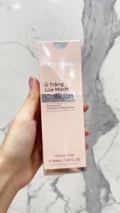 Kem Hỗ Trợ Ủ Trắng Da Mặt Lúa Mạch Collagen Sica White 30ml Chính Hãng