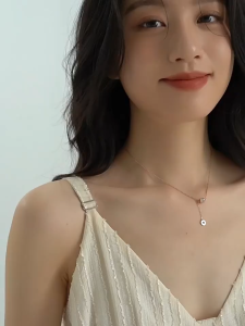 CHOMEL Singapore Tunnel with necklace for women no rusting rantai leher perempuan chain diamond simple pendant 项链女韩版ins