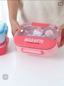 Kids Kuromi Melody Cinnamoroll Elsa Anna Pikachu Cartoon Bento Stainless Steel Lunch Box