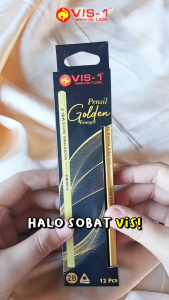 Pensil Golden 2B VIS-1 kode P-770 / Pencil / Triangle Shape / Stationery