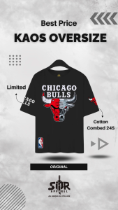 SMR APPAREL - Kaos Oversize Cotton Combed bull 24s Pria & Wanita