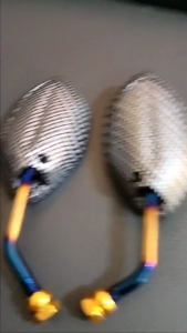 PROMO Spion Beat Mini Karbon Twotone & Tangkai Pendek untuk Semua Motor