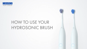 แปรงสีฟันไฟฟ้า CURAPROX รุ่น Hydrosonic Easy ให้การดูแลความสะอาดฟันและเหงือก เป็นเรื่องง่ายดาย