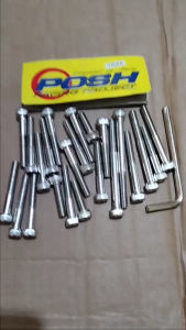 PROMO Baut Blok Mesin Tiger Megapro GL Pro Chrome Satu Set