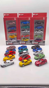 5Pcs mensimulasikan anak-anak Hot Wheels mainan Multi-Style Taxiing campuran Mini mobil Model anak-anak saku mainan mobil olahraga kecil untuk anak-anak