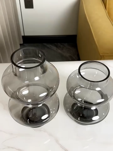 Bình bông lọ hoa thuỷ tinh đèn bão bình cắm hoa thuỷ tinh trang trí bàn ăn phòng khách đẹp cao cấp