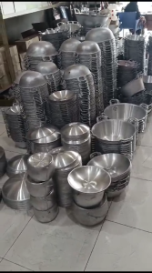 Wajan Cekung No 22 Kuali Jumbo Besar Diameter 50cm: Wok Pan Kuat Anti Pecah Anti Lengket