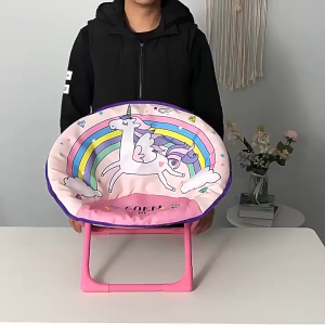เก้าอี้สนามสำหรับเด็ก เก้าอี้พับสำหรับเด็ก ผ้าใบกันน้ำ ลายสัตว์น่ารัก