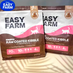 Cature Easy Farm Raw Coated Kibble Grain Free Cat Dry Food + Freeze Dried Booster - 1.5kg