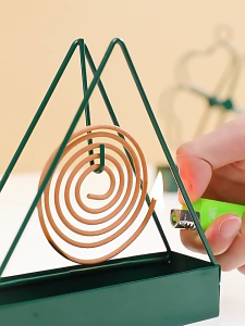 ที่ใส่ยากันยุง แบบที่แขวนยากันยุง ที่วางขดยากันยุง ที่วางธูป ที่จุดยากันยุง ที่วางธูปไล่ยุงที่ทันสมัยสำหรับห้องนอนบ้านและลานบ้าน ทำจากโลหะ