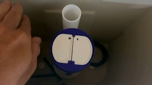 Bộ xả bồn cầu 2 nút nhấn Thiên Thanh KAG-XBC84 cột xả cao 25cm Xả ấn tay bàn cầu 2 khối nhấn êm siêu bền sử dụng tốt