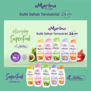 MARINA Hand Body Lotion All Varian || Han & Body Marina UV White || Natural || SPF30 || Sunblock || Losion Badan