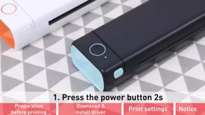 (2 IN 1) Phomemo M08F เครื่องพิมพ์รอยสักขนาดเล็ก  เครื่องพิมพ์แบบพกพา A4