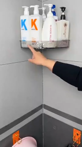 Rak Penyimpanan Toilet kamar Mandi Rak Gantung Kamar Mandi Aesthetic Tempel Dinding Gantungan Kait Dinding Organizer Storage Hera Shenar