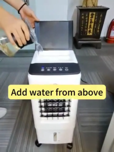 KANAZAWA Kipas Pendingin Ruangan Air Cooler AC portabel Pendingin Udara Kontrol Tiga Kecepatan