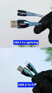 VIVAN Kabel Data Iphone VZL100S 3A Smart Chip Automatic Power-Off QC3.0 100CM Garansi Resmi 1 Tahun