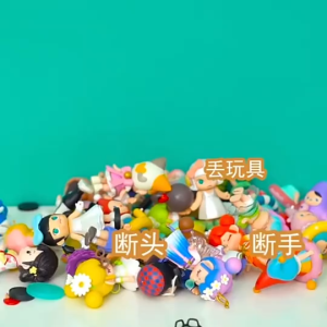 HTW shop Acrylic display box cartoon Figure dolls transparent protection case dust-proof toy small storage mini box