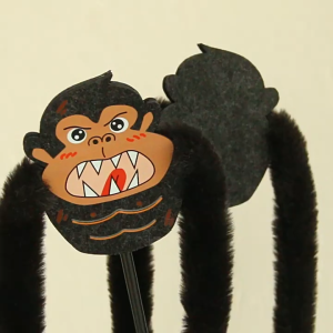 【Meoof】 Cat Teaser Toys Unique Monkey Cat Teaser Stick Cat Interactive Toys 猫咪玩具搞怪大猩猩毛绒猴子逗猫棒加长杆铃铛