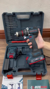 Máy Khoan Pin Boshun BS-1065BL - Máy Khoan Pin Đa Năng - Tích Hợp 3 Chức Năng - Khoan - Bắt Vít - Búa