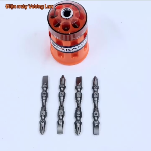 Mũi bắt vít ngắn 65mm hai đầu bake và dẹt Staka Thép S2 siêu cứng có độ bền và chống mài mòn cao