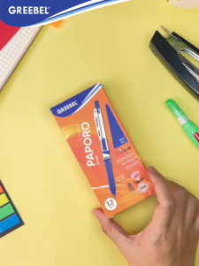 GREEBEL PULPEN GEL PEN | GP-507 PAPORO BLUE 0.5 12 PCS